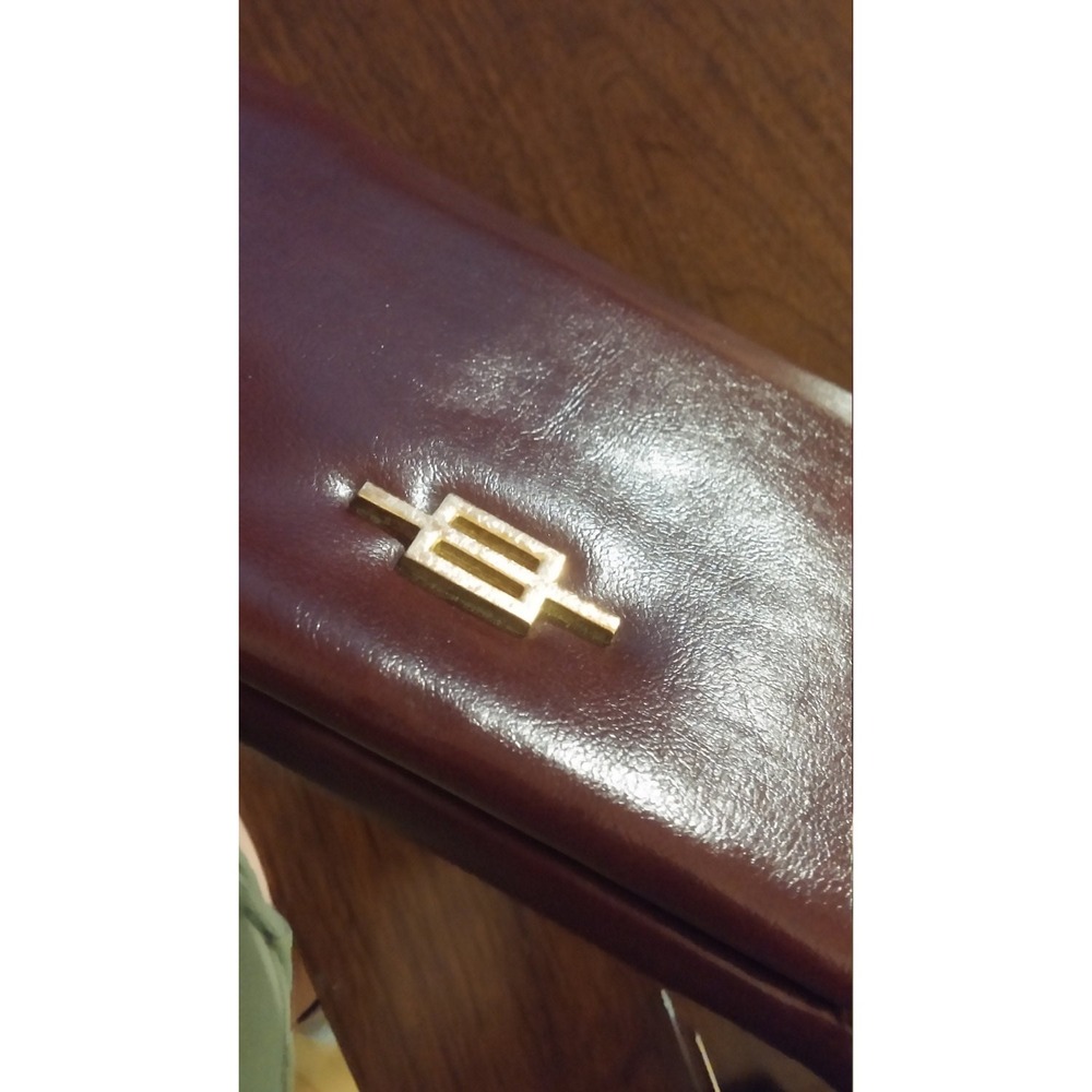 Vintage dark maroon‎ clutch purse